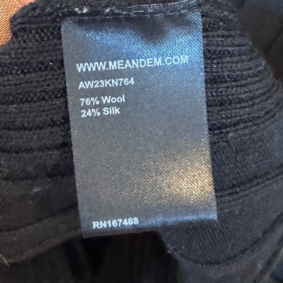 Me + Em wool and silk blend polo sweater - Picture 3 of 4